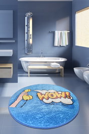 Mijölnir Alfombrilla de baño Wow (140) Multicolor